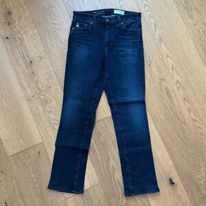 AG Mari Mid-Rise Slim Straight Leg Denim - Ladies Size 28 - GUC - Dark Blue Wash
